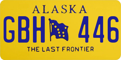 AK license plate GBH446