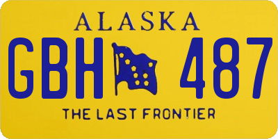 AK license plate GBH487