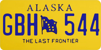 AK license plate GBH544