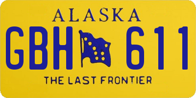 AK license plate GBH611