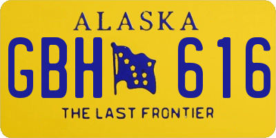 AK license plate GBH616