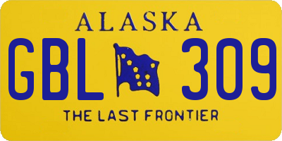 AK license plate GBL309
