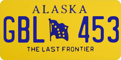AK license plate GBL453