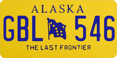 AK license plate GBL546