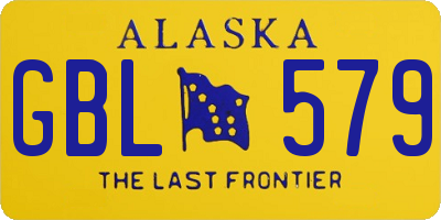 AK license plate GBL579