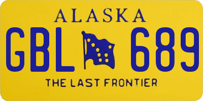 AK license plate GBL689