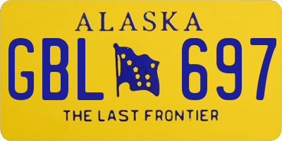 AK license plate GBL697