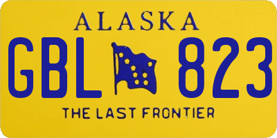 AK license plate GBL823