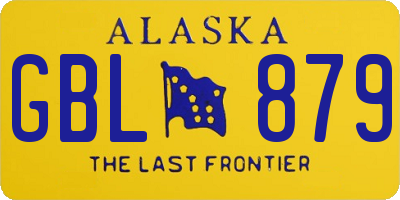 AK license plate GBL879