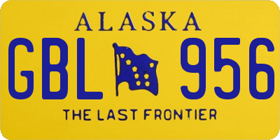 AK license plate GBL956