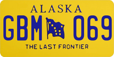 AK license plate GBM069