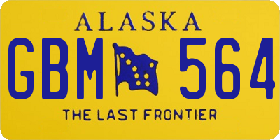 AK license plate GBM564