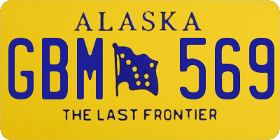 AK license plate GBM569