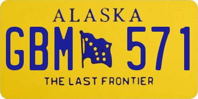 AK license plate GBM571