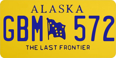 AK license plate GBM572