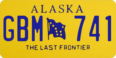 AK license plate GBM741