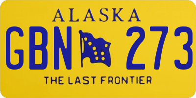 AK license plate GBN273