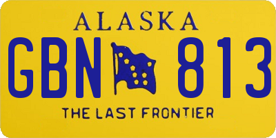 AK license plate GBN813