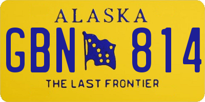 AK license plate GBN814