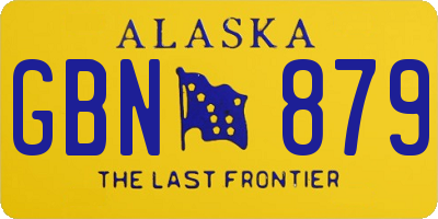 AK license plate GBN879