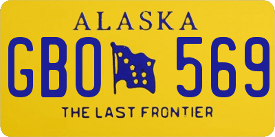 AK license plate GBO569