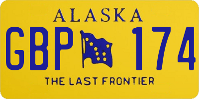 AK license plate GBP174