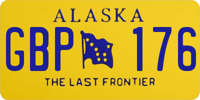 AK license plate GBP176