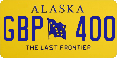 AK license plate GBP400