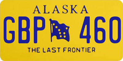 AK license plate GBP460