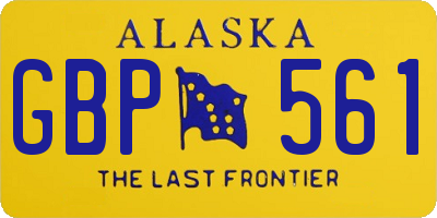 AK license plate GBP561