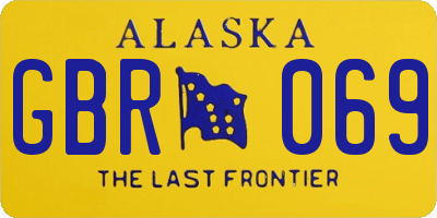 AK license plate GBR069