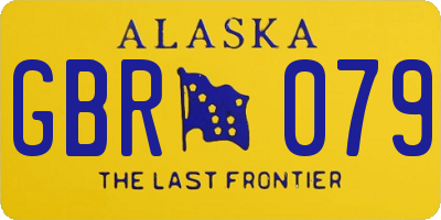AK license plate GBR079