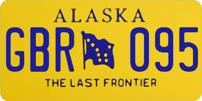 AK license plate GBR095