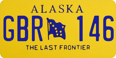 AK license plate GBR146