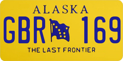 AK license plate GBR169