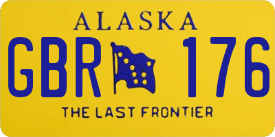 AK license plate GBR176