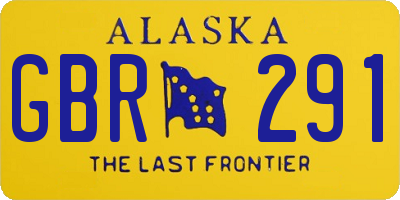 AK license plate GBR291