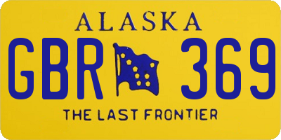 AK license plate GBR369
