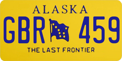 AK license plate GBR459