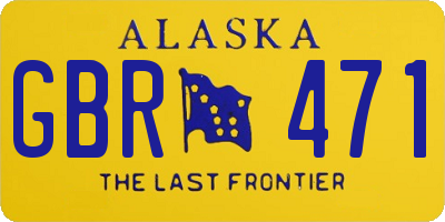 AK license plate GBR471
