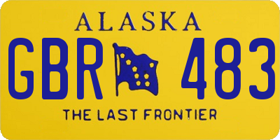 AK license plate GBR483