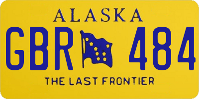 AK license plate GBR484