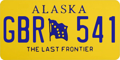 AK license plate GBR541