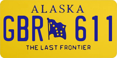 AK license plate GBR611