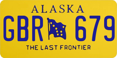 AK license plate GBR679