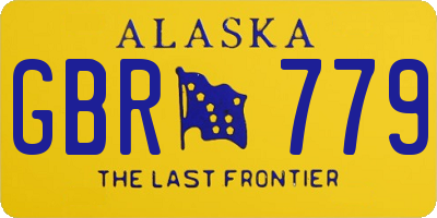 AK license plate GBR779