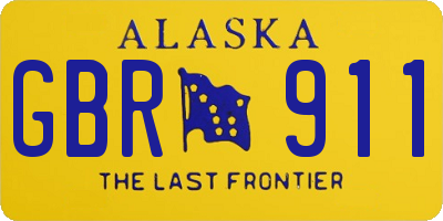 AK license plate GBR911