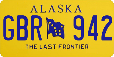 AK license plate GBR942