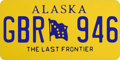 AK license plate GBR946