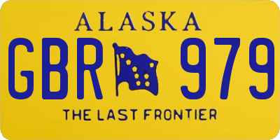 AK license plate GBR979